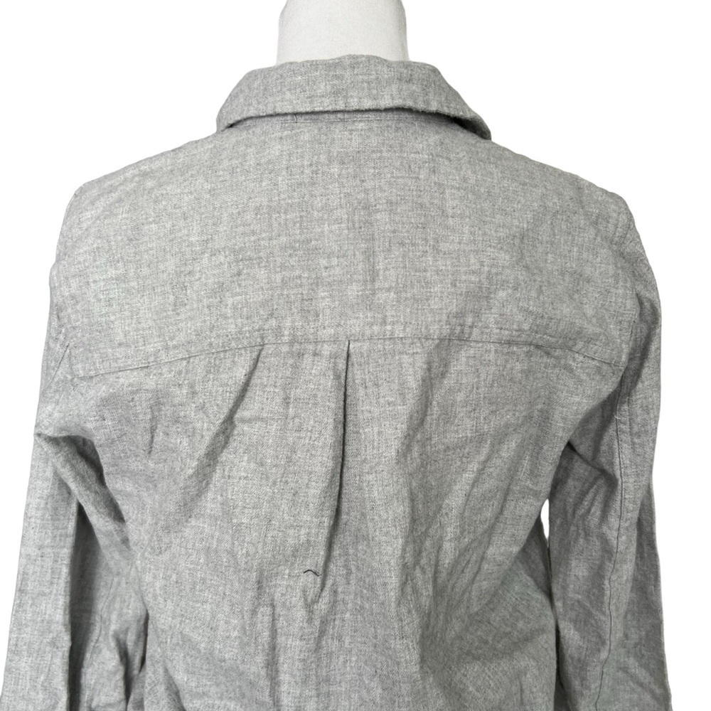 MADEWELL Flannel Front Tie Blouse - Picture 5 of 6